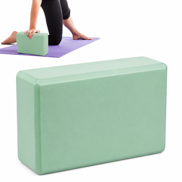 Premium Yoga Block EVA Foam Non Slip High Density Yoga Brick Lightweight Support Block 23×15×7.6cm Yoga Pilates Stretching Fitness Home Gym Studio Tool