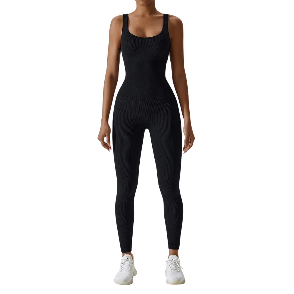 Premium Yoga Jumpsuit for Women Seamless One Piece Workout Bodysuit Quick-Dry Stretch Compression Fit Gym Yoga Activewear All Day Comfort