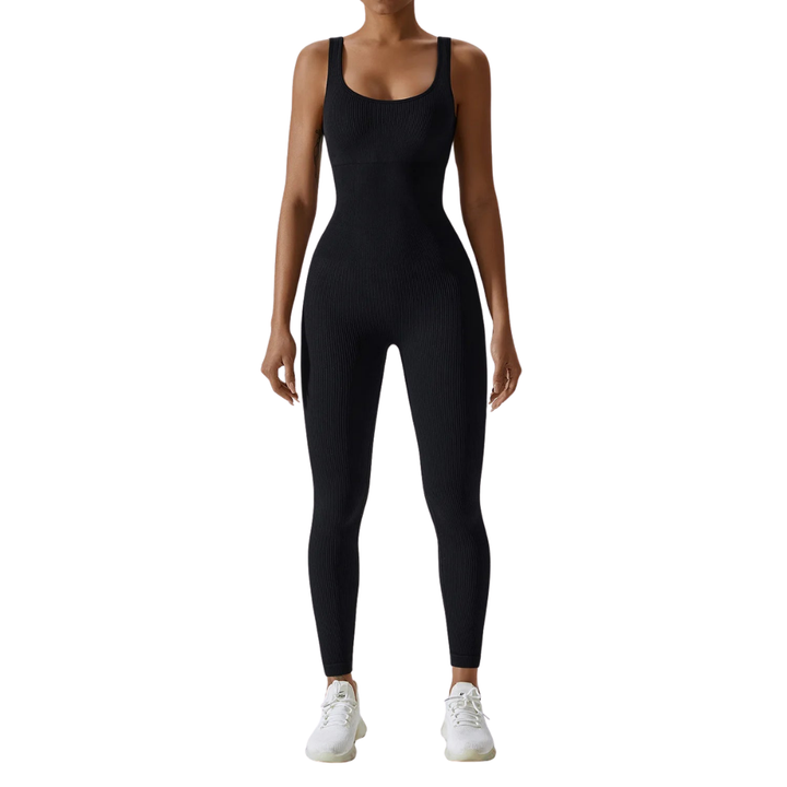 Premium Yoga Jumpsuit for Women Seamless One Piece Workout Bodysuit Quick-Dry Stretch Compression Fit Gym Yoga Activewear All Day Comfort