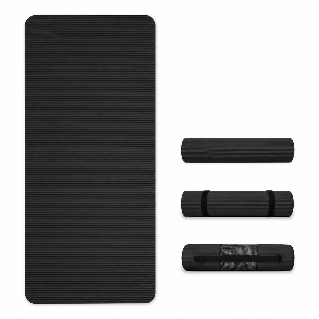 Premium Yoga Mat 2M Extra Long 15MM Thick High Density Exercise Mat Anti Slip Waterproof Fitness Pilates Mat Carry Bag Home Gym Training Mat