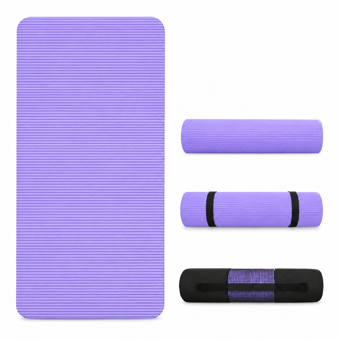 Premium Yoga Mat 2M Extra Long 15MM Thick High Density Exercise Mat Anti Slip Waterproof Fitness Pilates Mat Carry Bag Home Gym Training Mat
