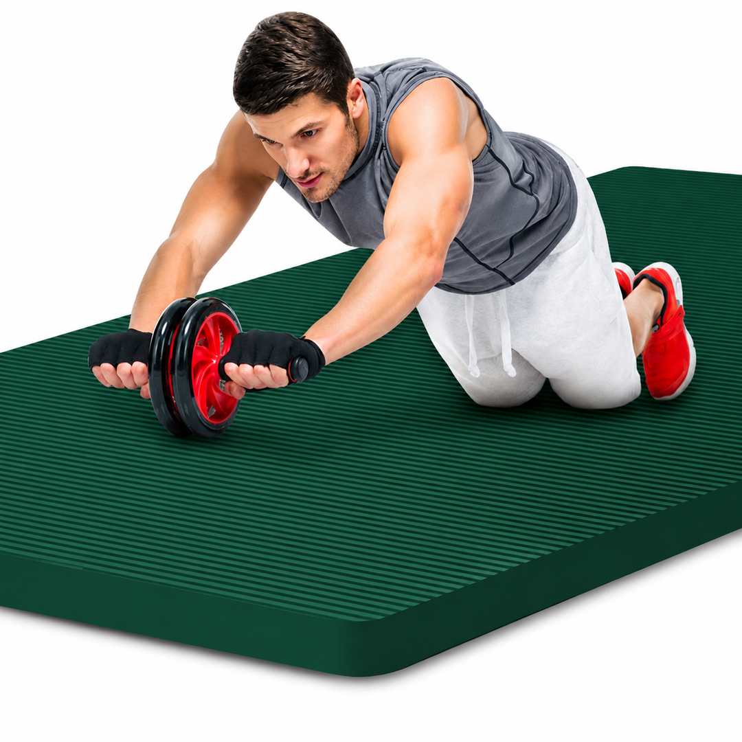 Premium Yoga Mat 2M Extra Long 15MM Thick High Density Exercise Mat Anti Slip Waterproof Fitness Pilates Mat Carry Bag Home Gym Training Mat