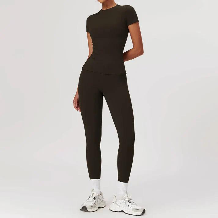 Premium Yoga Set for Women 2 Piece Sports Bra and High Waisted Leggings Workout Outfit Quick Dry Stretch Fit Activewear Gym Yoga Clothing