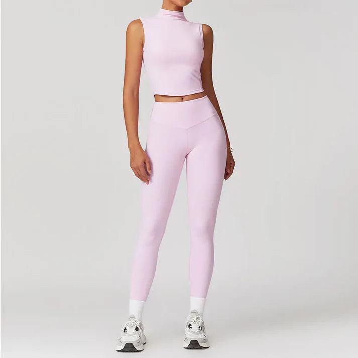 Premium Yoga Set for Women 2 Piece Sports Bra and High Waisted Leggings Workout Outfit Quick Dry Stretch Fit Activewear Gym Yoga Clothing