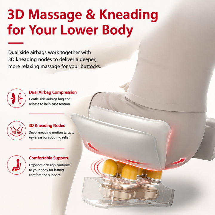 Premium Zero Gravity Massage Chair Full Body Electric Recliner Shiatsu Air Compression Heat Bluetooth Audio Sofa Style Deep Relaxation Home Luxury Comfort Furniture Use