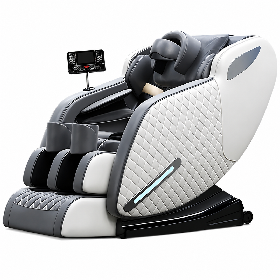 Premium Zero Gravity Massage Chair Full Body Electric Recliner Shiatsu Air Compression Heat Bluetooth Audio Sofa Style Deep Relaxation Home Luxury Comfort Furniture Use