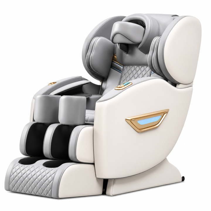 Premium Zero Gravity Massage Chair Full Body Electric Recliner Shiatsu Air Compression Heat Bluetooth Audio Sofa Style Deep Relaxation Home Luxury Comfort Furniture Use