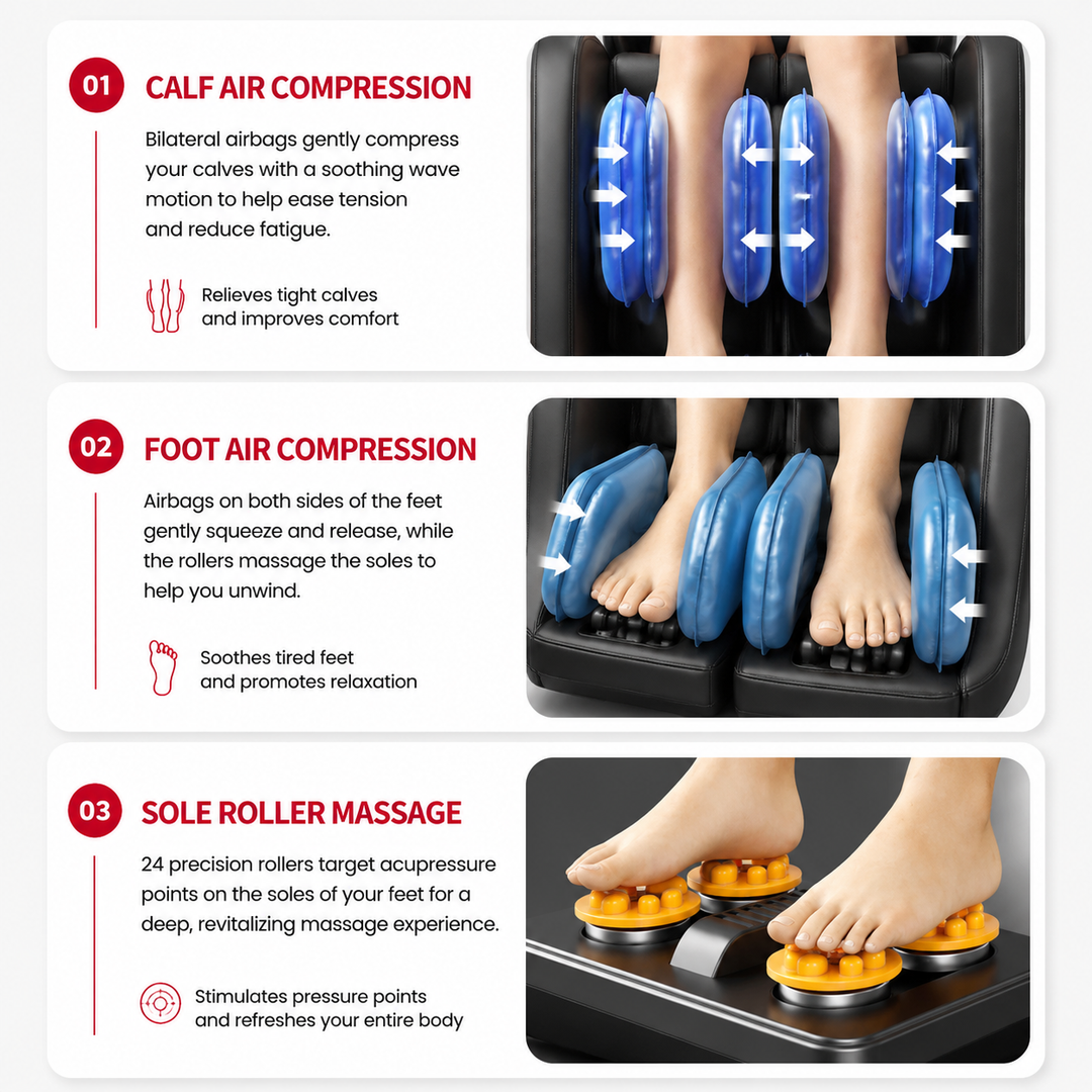 Premium Zero Gravity Massage Chair Full Body Electric Recliner Shiatsu Air Compression Heat Bluetooth Audio Sofa Style Deep Relaxation Home Luxury Comfort Furniture Use